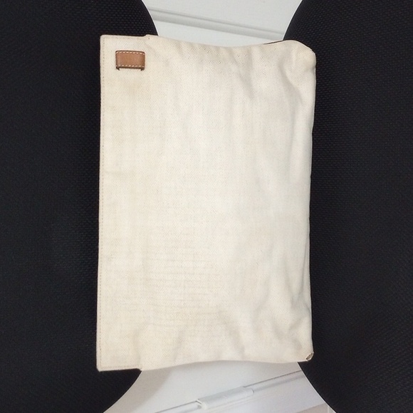 Loewe Anagram Canvas & Suede Clutch - Picture 3 of 11